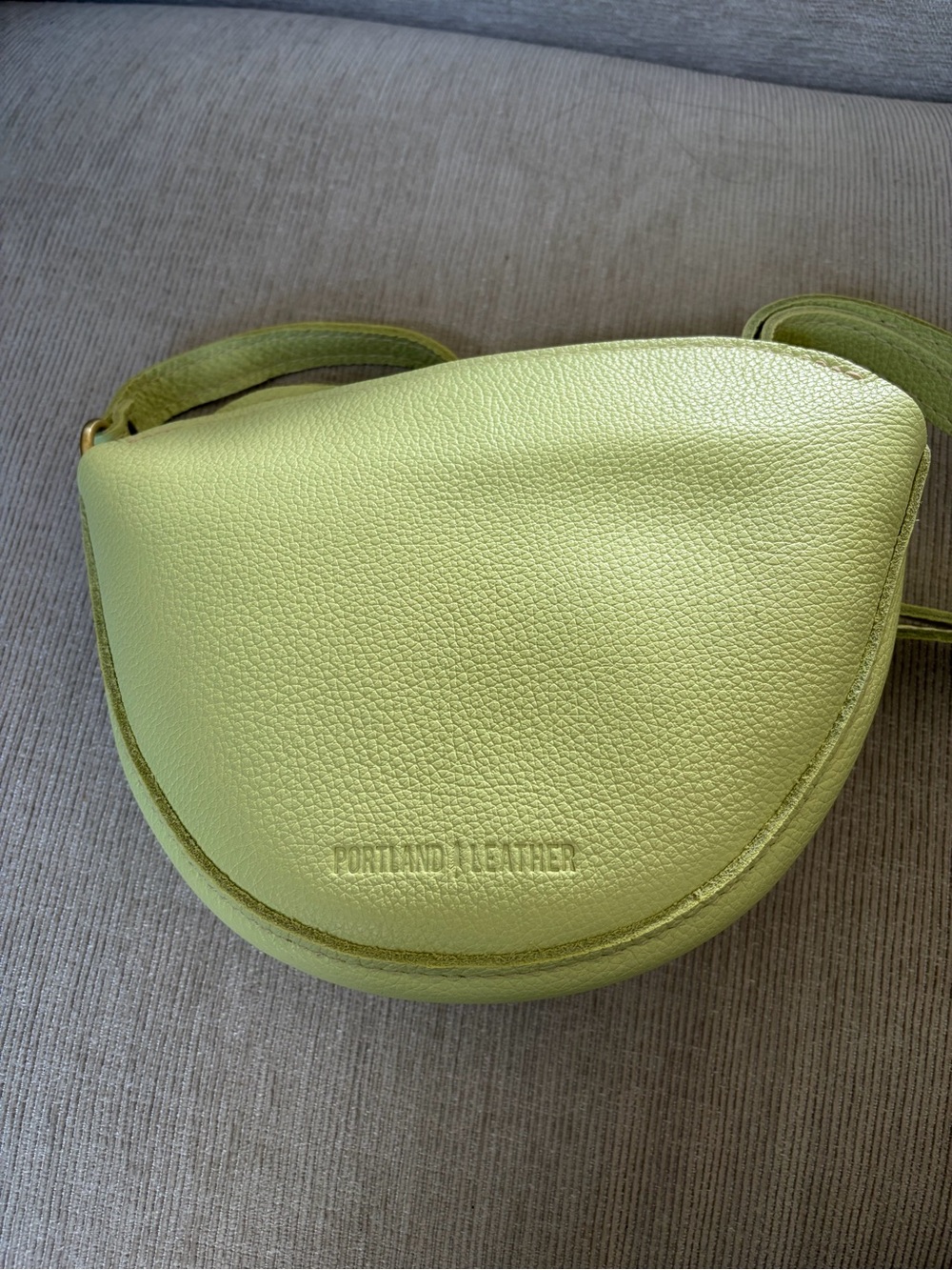 Shadow Lime Portland Leather Koala Small Crossbody Bag - Picture 4 of 5